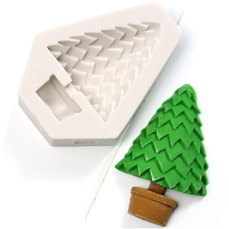 

Aouke Christmas tree series silicone mold fondant cake mold chocolate candy clay mold kitchen cooking tools J104/J105