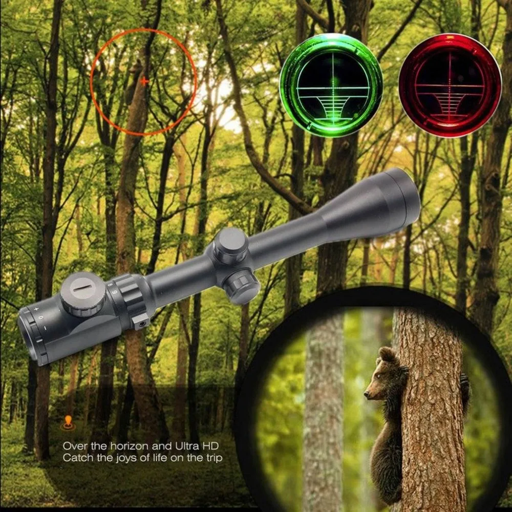 

3-9x40 Riflescopes Tactical Air Rifle Gun Military Optic Spotting Scopes Sight Sniper Deer Mildot Scope For Hunting Camping