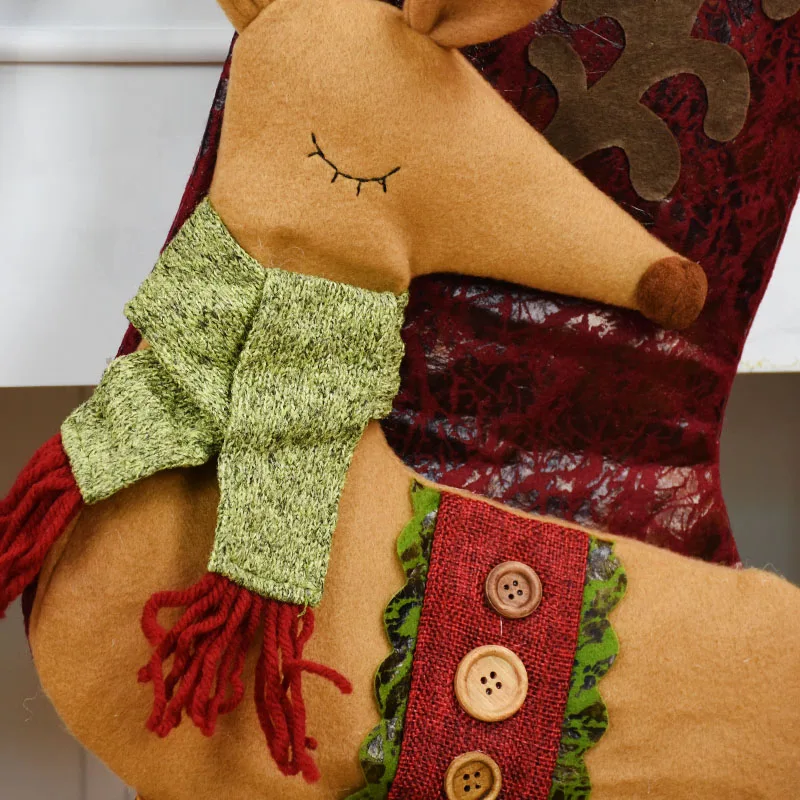 Рождественские подарочные сумки Санта Клаус снеговик лося сумки конфеты сумки рождественское подвесное украшение для дерева товары для дома Bolsas De Navidad