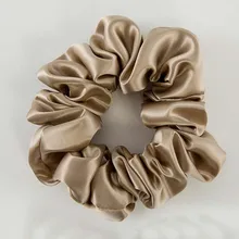 Laço de cabelo para mulheres, cores sólidas, adorável, seda pura, bonito, goma, acessórios básicos, suporte de rabo de cavalo