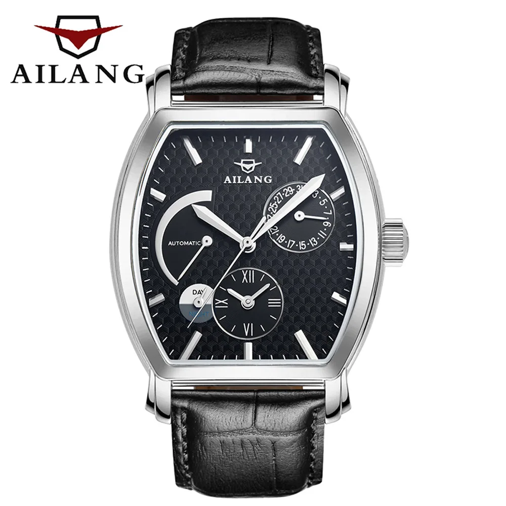 

AILANG Date Month Display Rose Gold Case Mens Watches Top Brand Luxury Automatic Watch Montre Homme Clock Men Casual Watch 2018