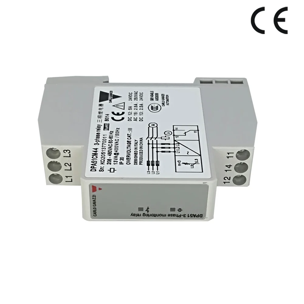 CARLO GAVAZZI трехфазное реле защиты таймер DPA51CM44 DAA51CM24B001 DPB71CM48