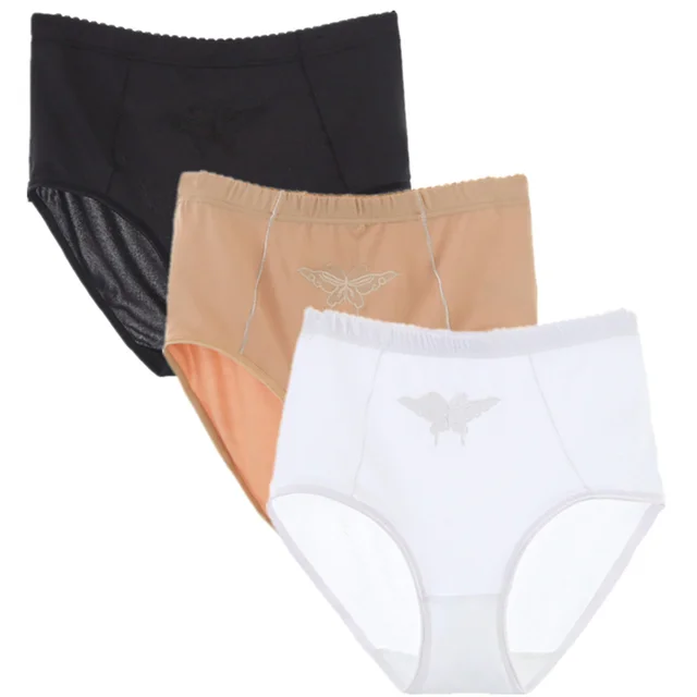 3pcs/lot Women High Waist M XXXL Plus Size Underwear Healthy and Safety