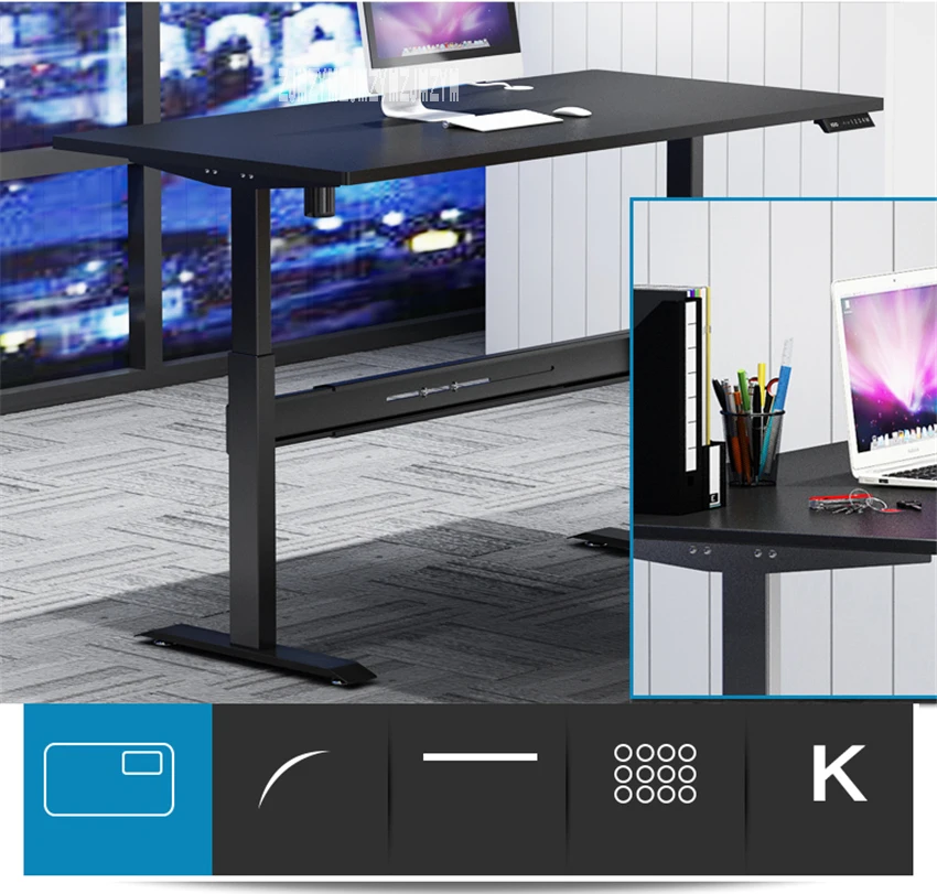 Новый 1,8 м Электрический Smart стол компьютерный стол регулируемый Портативный ноутбука подъем стола компьютерный стол 110 В-220 В 53 Вт 73-117 см
