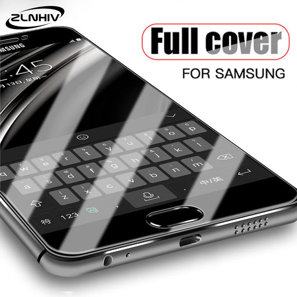 

ZLNHIV protective film for samsung Galaxy a5 2017 a6 a7 a8 2018 tempered glass phone screen protector on glass smartphone 9H