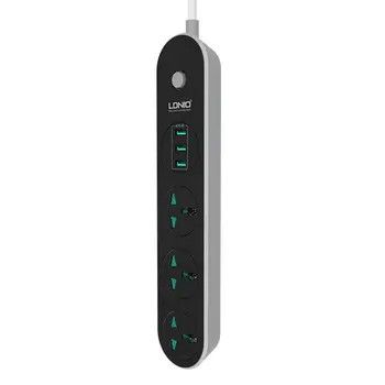 

Multifunction 1.6m Power Srip with 3 USB Ports Extension Plug Fast Charging Power Socket Home Electronics for EU/US/UK Plug