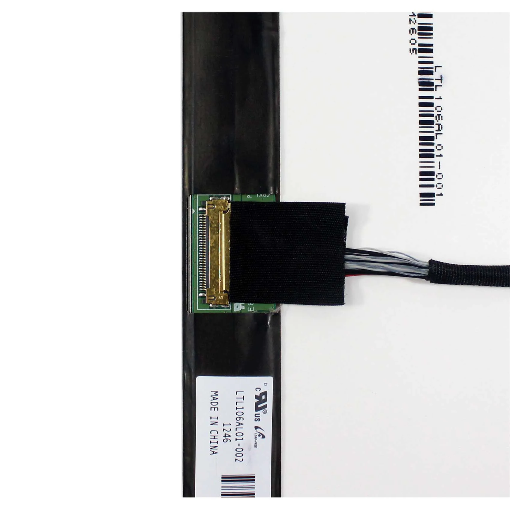 HDMI+ DVI+ VGA+ аудио ЖК-плата контроллера с 10,6 дюймовым 1366x768 LTL106AL01 ips ЖК-экраном