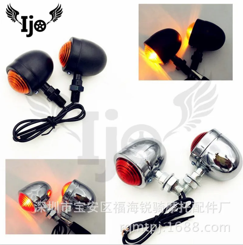 

retro unviersal for harley davidsions softail Vespa hyosung honda dio shadow goldwing motocycle accessories turn signals lights