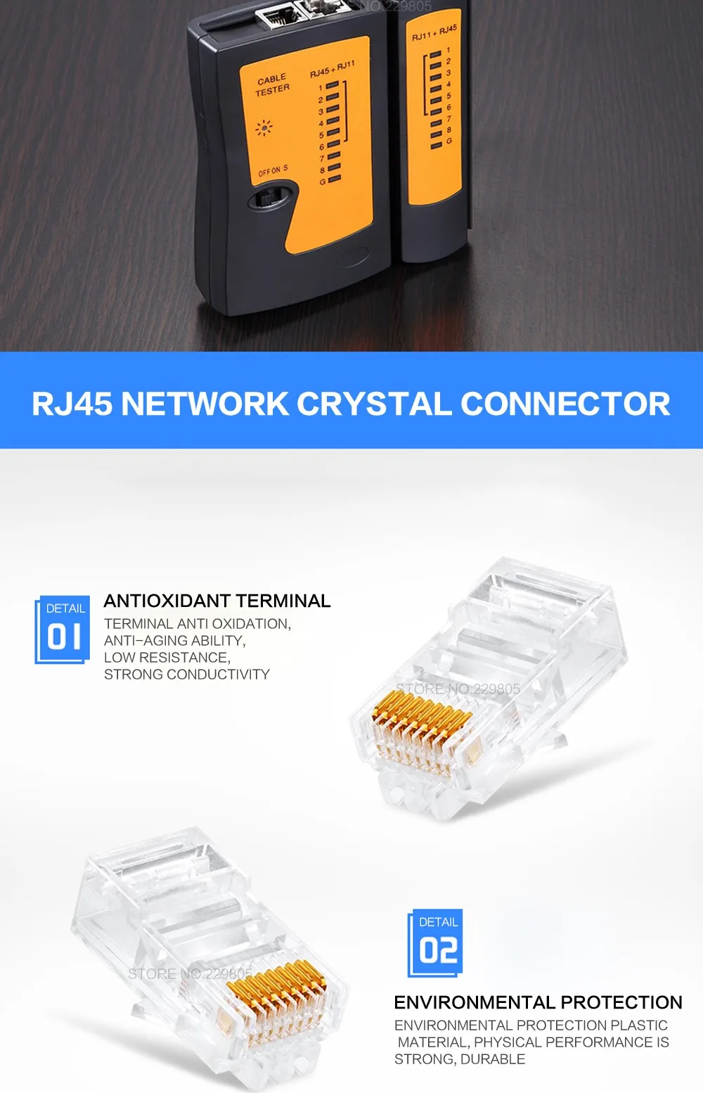 Профессиональный RJ45 RJ11 RJ12 CAT5 CAT5e портативный сетевой набор инструментов Utp кабельный тестер и плоскогубцы Обжимные Щипцы разъем зажим ПК