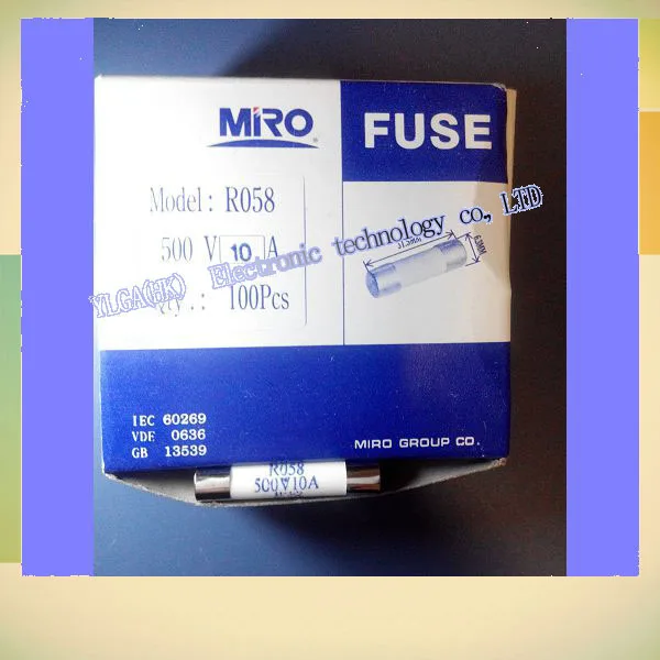 

6.3X31.5 6X32 RO58 ceramic fuse 10A 15A (16A) 20A 25A 500V