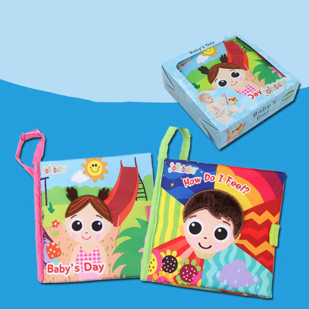 Toys Newborn Crib Bed Baby Toys Soft Cloth Books Stroller Hanging Mobile Toy Cognitive Emotion Tear Not Torn Early Education Toy
