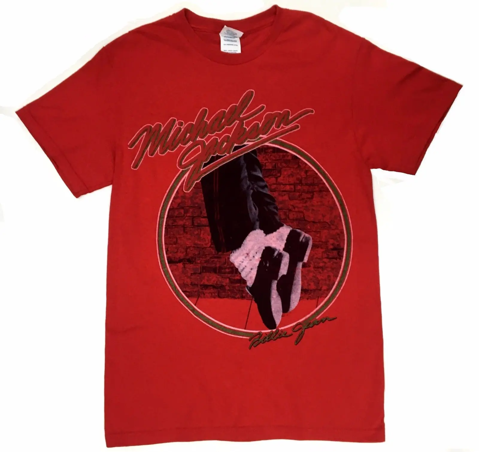 

Michael Jackson BILLIE JEAN T-Shirt Red 100% Authentic & Official Comfortable t shirt,Casual Short Sleeve TEE tops wholesale tee