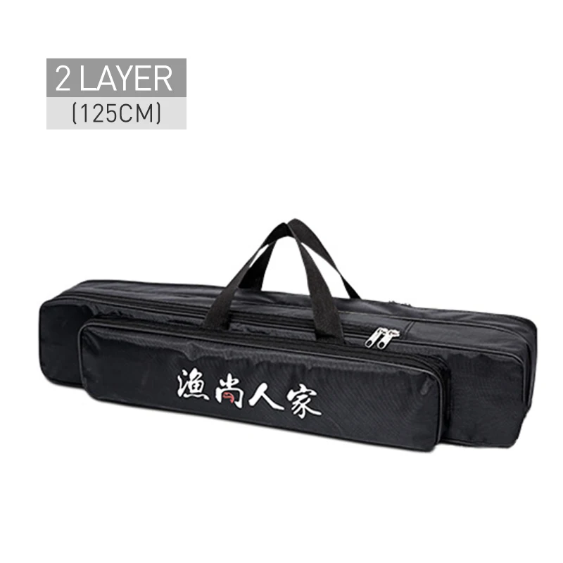 Bolsa de Pesca Vara de Pesca Multifuncional ao ar Ombro Portátil Bolsa - 3 Camada 80 90 120cm Armazenamento Livre Xa75g Mão 2 21 Mão ombro saco de pesca portátil vara