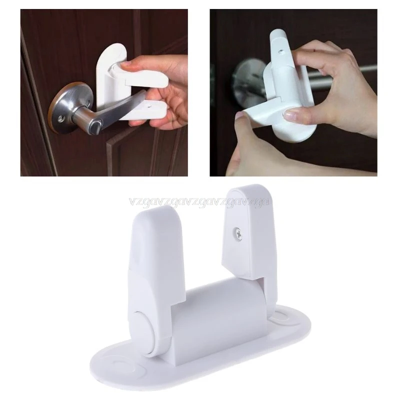 

Safety Lock Door Lever Home Newborn Kids Children Protection Doors Handle Universal Adhesive Compatible F20 19 Dropship