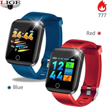 

LIGE New Men Women Sport Smart Wristband Ip67 Waterproof Bluetooth Watch Activity Fitness Tracker Heart Rate Monitor Smart band