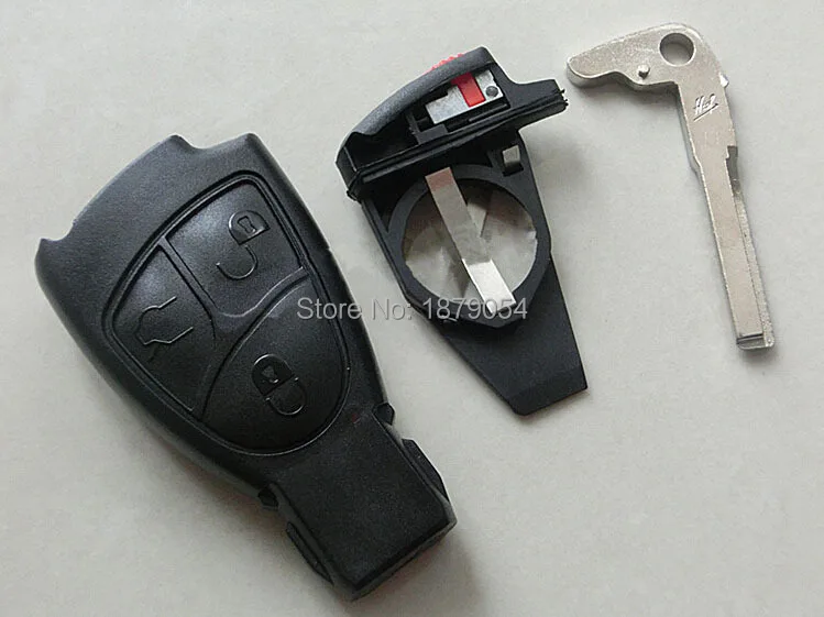 Benz 3 buttons smart key case benz car key cover(24).jpg