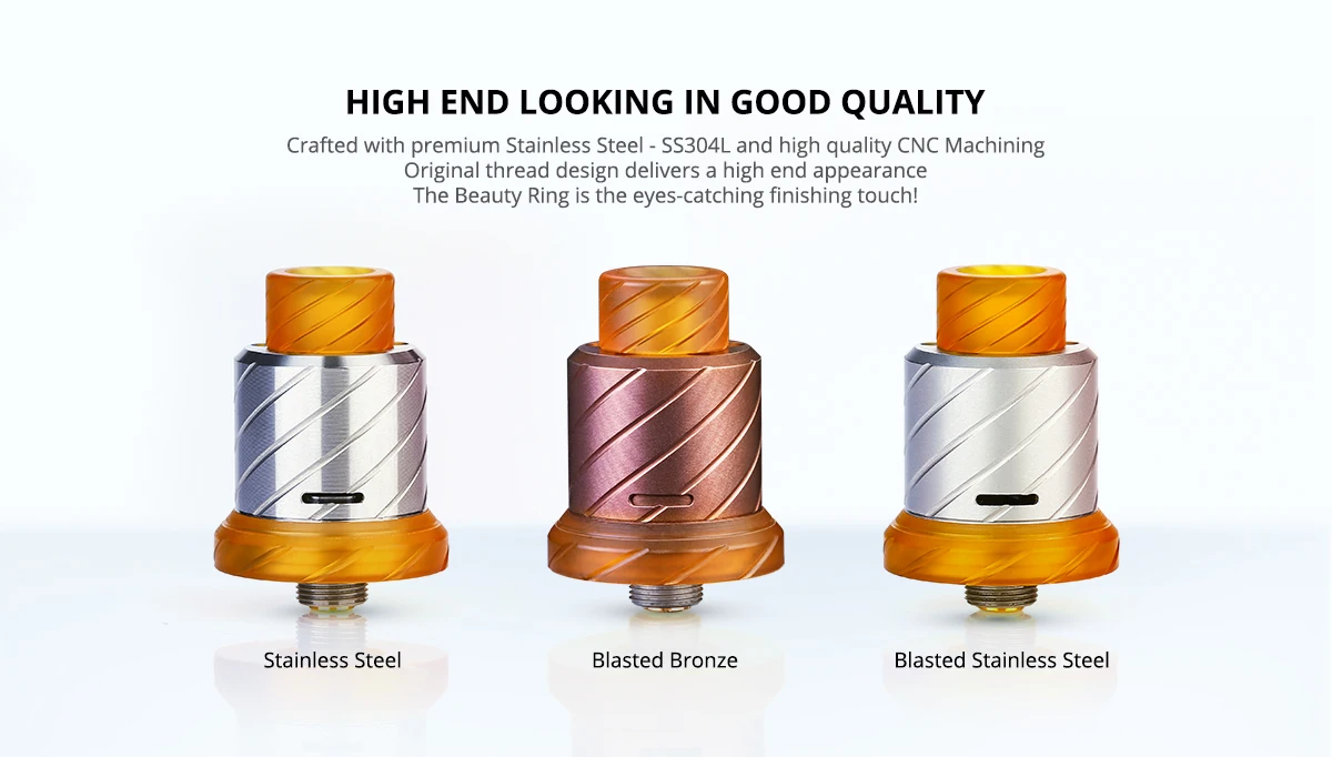 Italian Brand BoomStick Engineering Reaper 18mm MTL RDA Designed in Italy