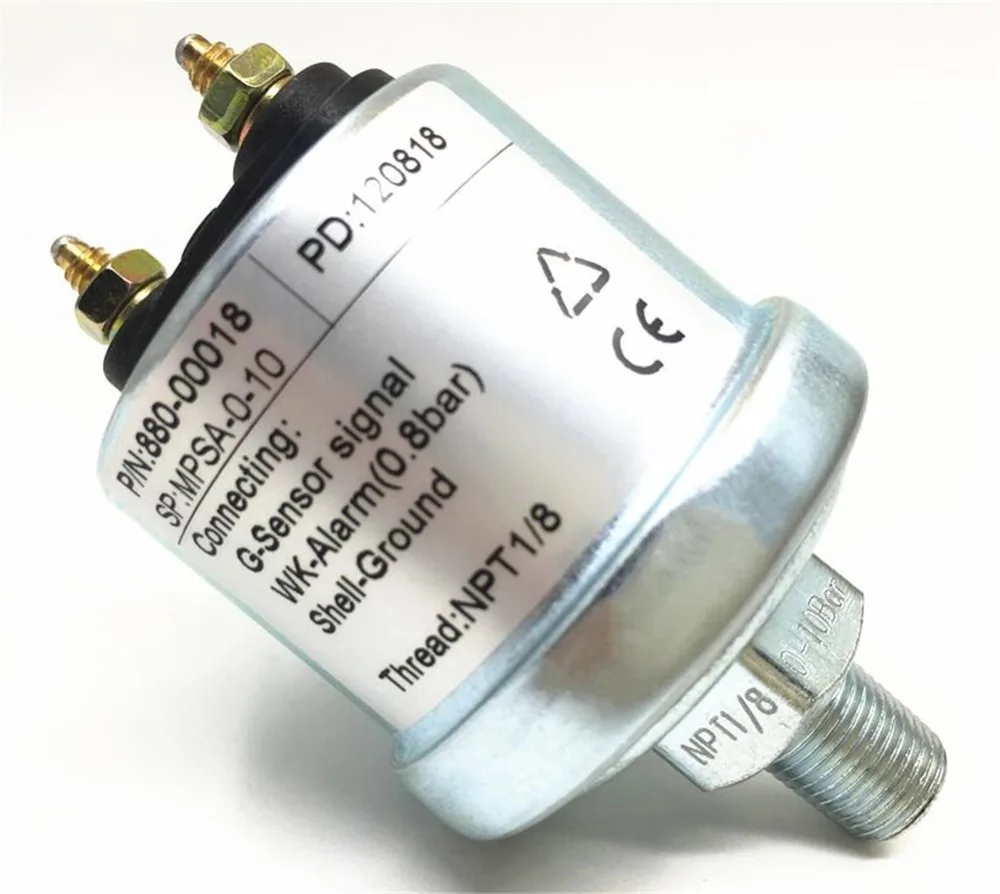 

1pc Brand New Mechanical Oil Pressure Sensors M10X1 NPT1/8 Auto Gauge Sensors 0-10Bar 0-5Bar Fuel Pressure for Car Boat