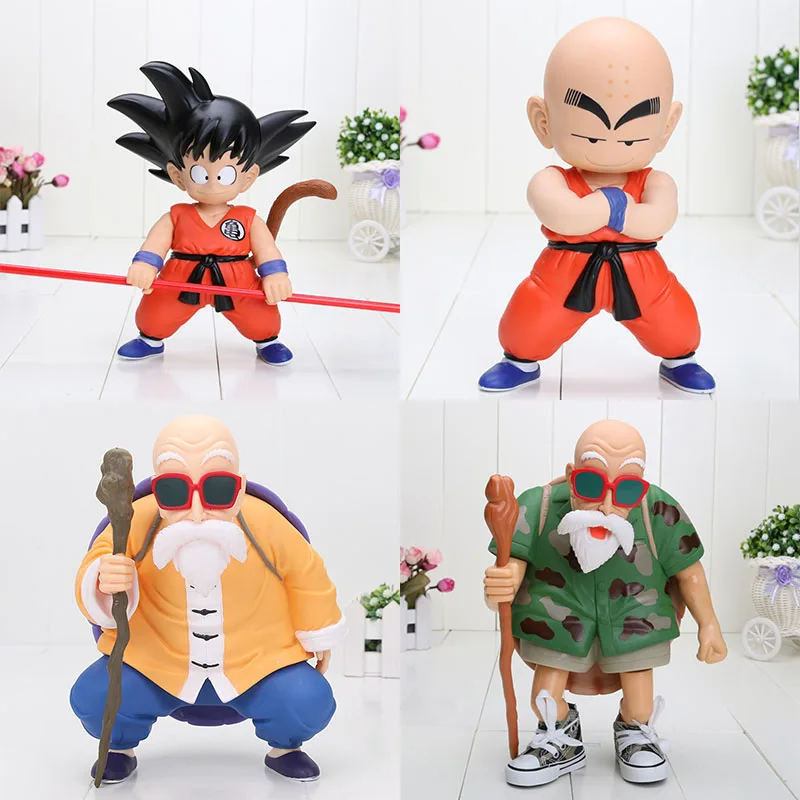 18-25 см Dragon Ball Z Dragon Ball детство Сон Гоку куририн Мастер Роши ПВХ фигурка модель игрушки