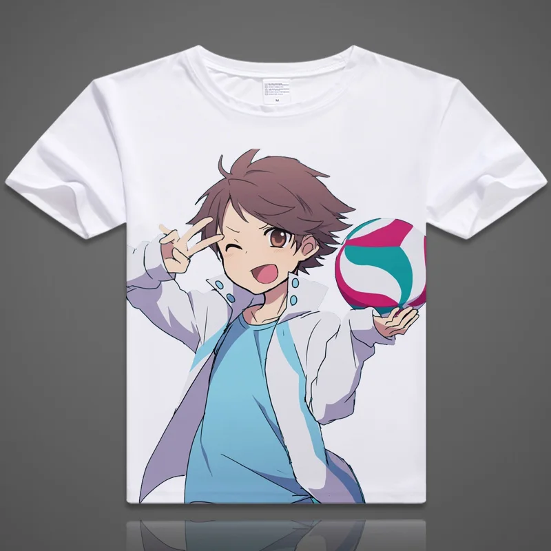 Coshome Haikyuu T-Shirts Hinata Shyouyou Kageyama Tobio Cosplay T shirts Costumes Men Women Short Sleeves Summer Tees Adult Tops (10)