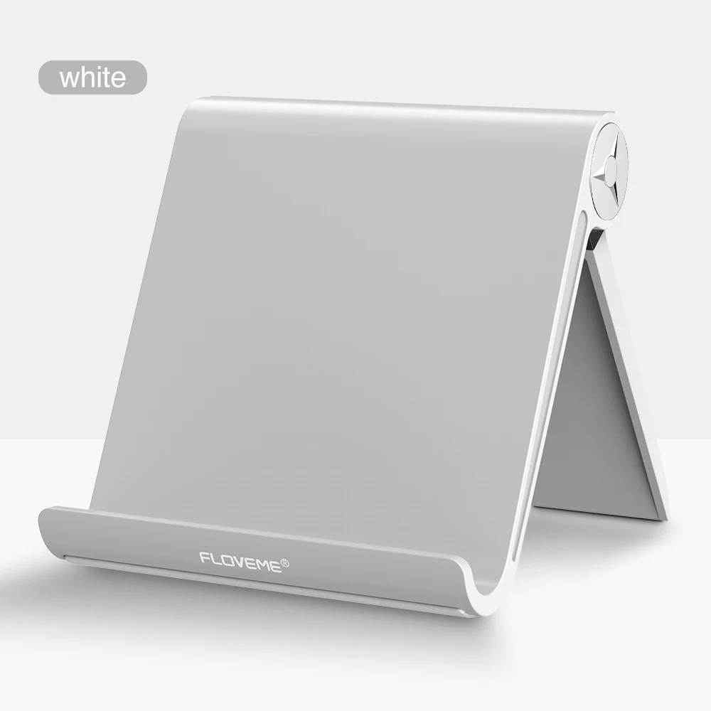 FLOVEME, универсальный держатель для мобильного телефона, настольная подставка для смартфона, АБС-пластик, регулируемый держатель для телефона, поддержка для iPad планшета - Цвет: Style 1 Pure White