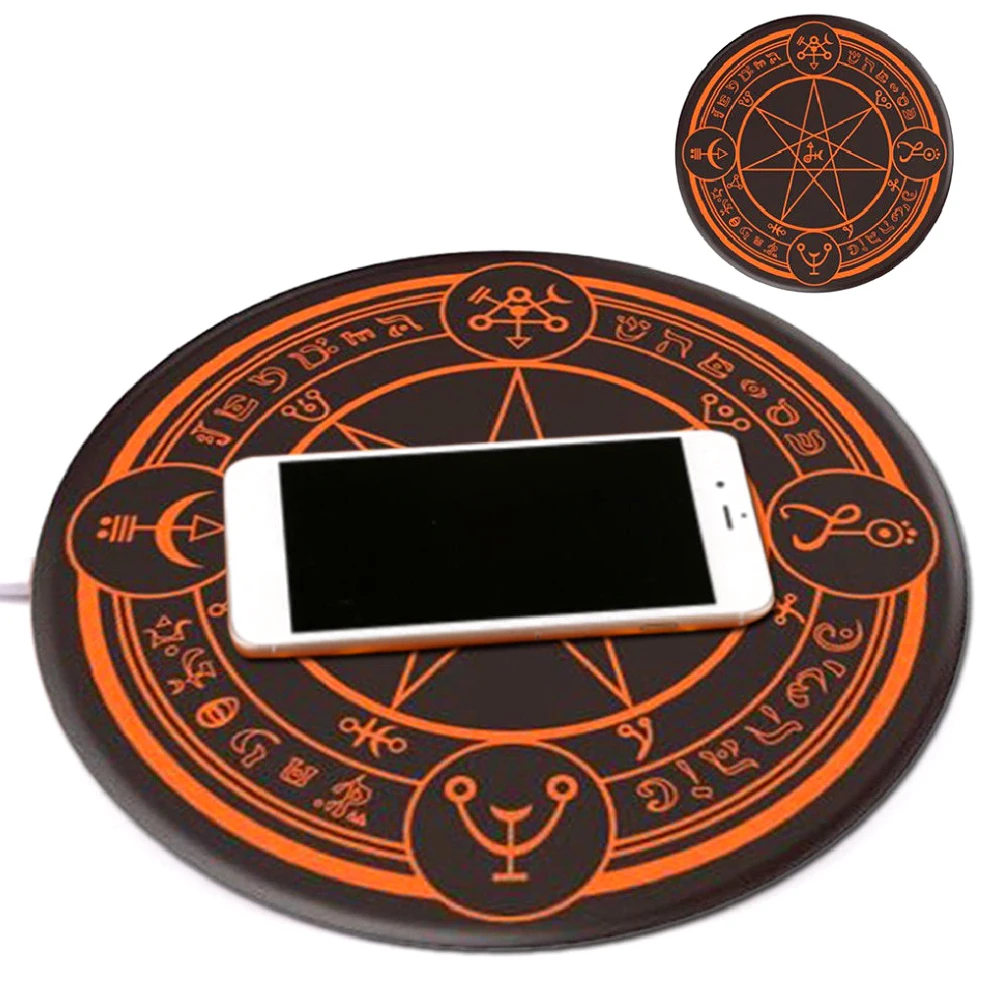 Magic Array 10W QI Standard Charging Glowing Pad Wireless Mobile Phone Charger for Mobile Phone