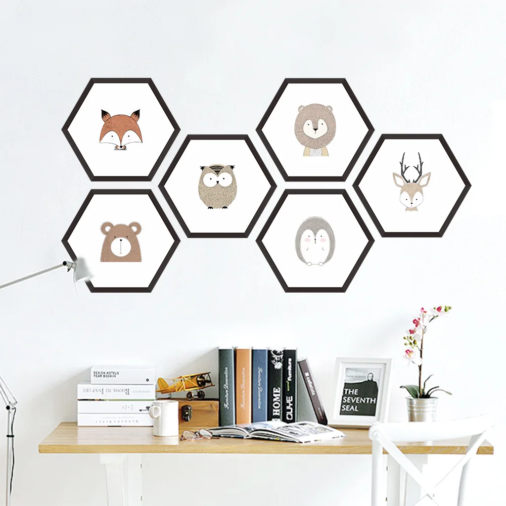 

Owl Animal Head Photo Wall Stickers for Kids Rooms Decal Pet Room Decoration WallArt Bowl Car Home Decal Poster Diy Stickers New