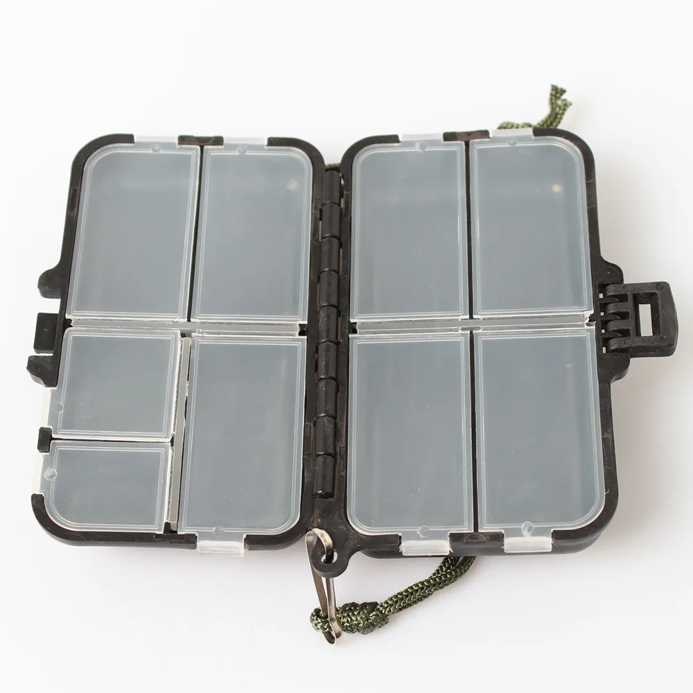 1 Piece Carp Fishing Tackle Box Fly Fishing Box 9 Compartments Spoon