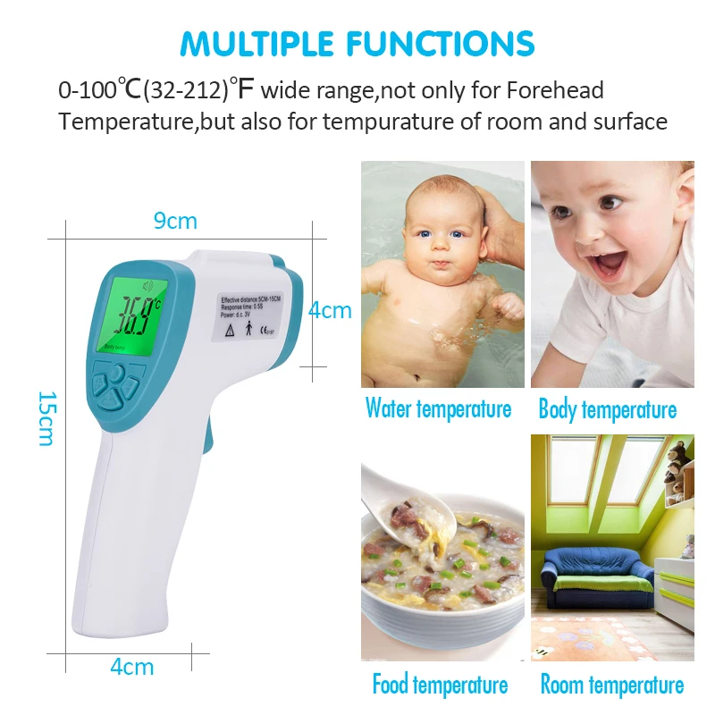 детский термометр инфракрасный Детский/Взрослый Цифровой Termomete инфракрасный Лоб термометр для тела Бесконтактное Устройство измерения