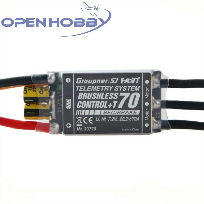 Graupner Brushless Control T 70A ESC BEC Telemetry Brushless ESC Speed Controller for Multicopter