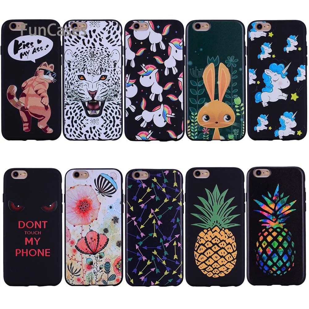 Colorful Arrow Relief Case sFor Capinha iPhone 6 Soft TPU Phone Case Protect Metallic Cellphone Case For iPhone 6S Estojo Luxury