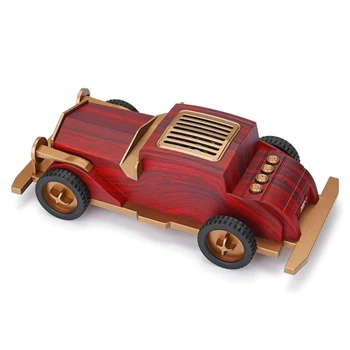 

5W Wood Wireless Retro Car Audio Portable Bluetooth Speaker Hands-Free Fm Usb Mini Subwoofer Music Player Outdoor Speakers Gif