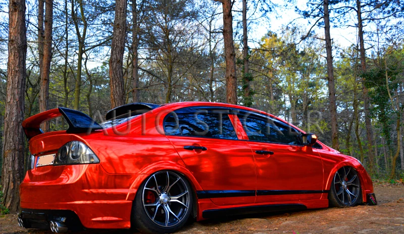 mirror chrome red car wrap 4