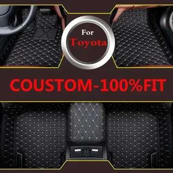 

2017 Custom Fit Car Floor Mats For Toyota Camry Corolla Rav4 Mark X Crown Verso Cruiser Yaris Purple Carpet Liner-Heavy