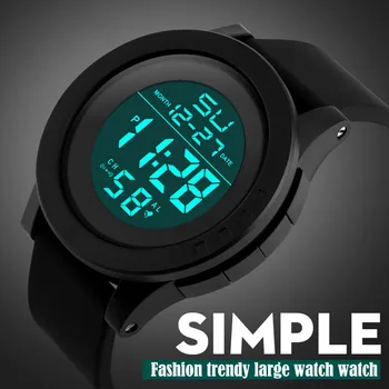 

Men's watch outdoor sports and leisure Multifunction digital clock military silicone LED automatic clock waterproof H5