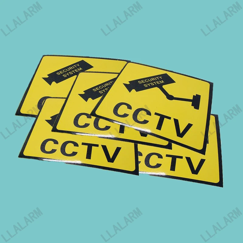 

5pcs/lot~Waterproof CCTV Warning Sticker Video Warning Decal Signs for CCTV Security Camera Surveillance