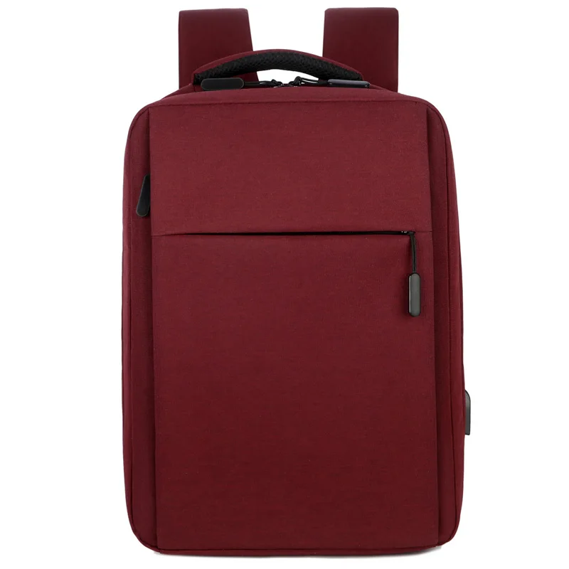 Высококачественный бизнес-рюкзак с usb зарядкой, мужские школьные рюкзаки, рюкзак большой емкости, Студенческая сумка, сумка для компьютера, Mochila - Цвет: Коричневый