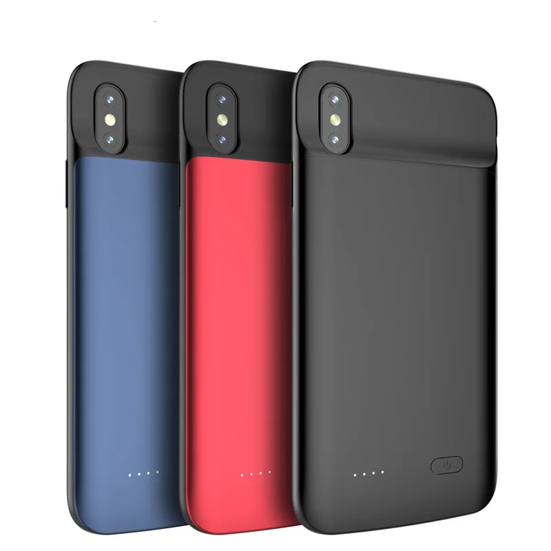 

2019 5000mah Battery Case For iPhone XS MAX XR Rechargeable Extended Battery Scratch Resistance battery case