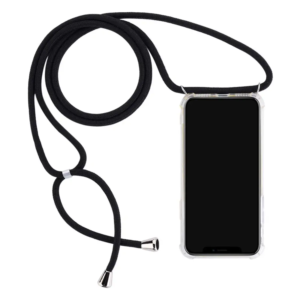 

Transparent Cell Phone Case with Strap Crossbody Necklace Cord Lanyards with Rope for Samsung Galaxy A6S A6/A8 Plus 2018