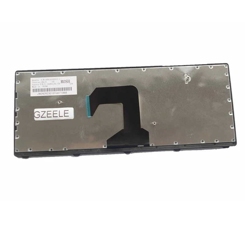  GZEELE New Laptop keyboard for Lenovo U410 Keyboard US Black Key Silver Frame English Version