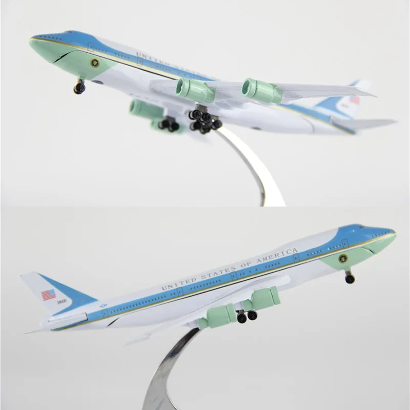 16 см 1:400 самолет Boeing B747-300 модель ВВС один с базовым сплавом самолет коллекционный дисплей игрушка модель