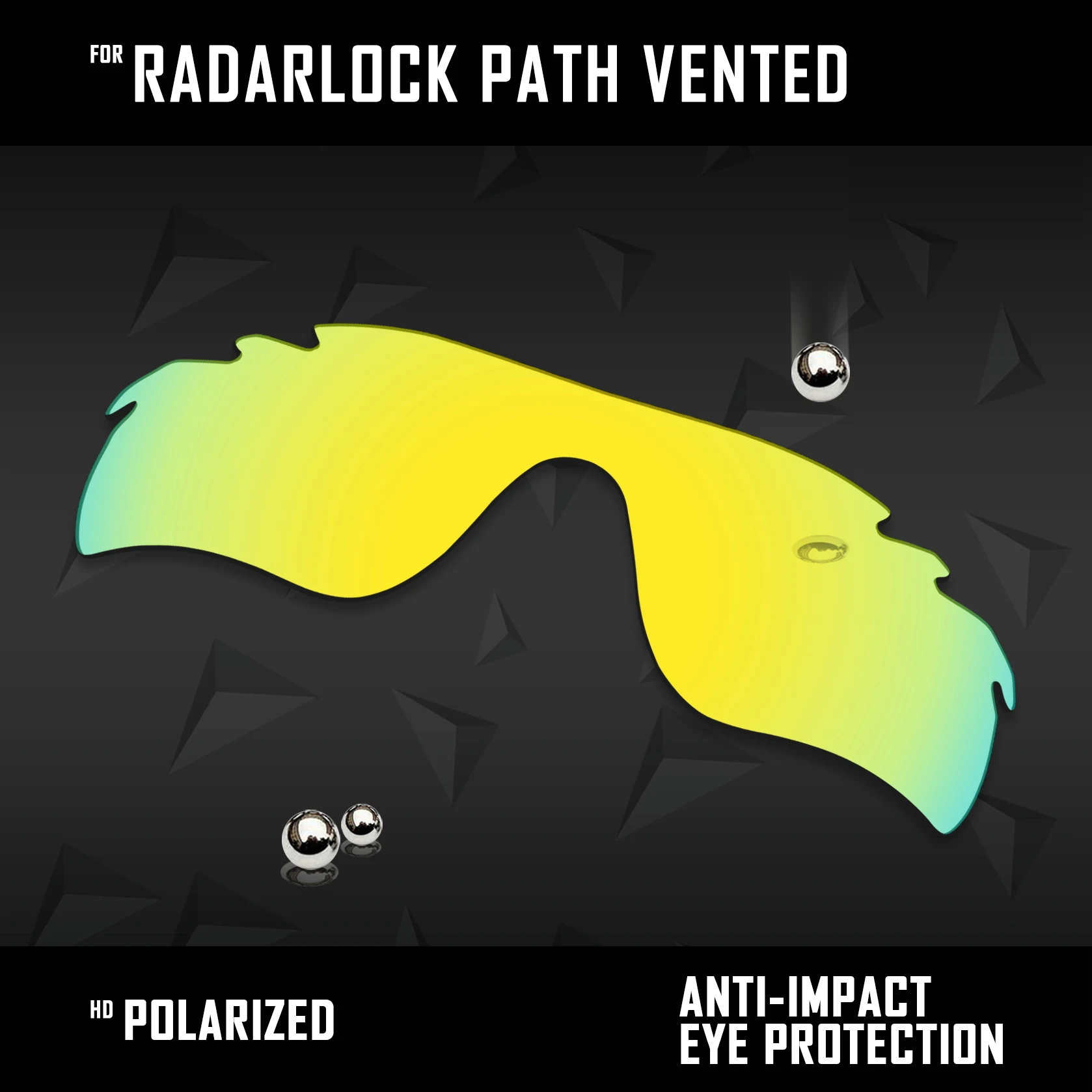 OOWLIT Lenses Replacements For Oakley Radarlock Path Vented OO9181 Sunglasses Polarized - Multi Colors