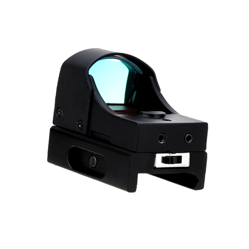 

Tactical Hunting Optics Adjustable Brightness Red Dot Sight Scope Illuminated Riflescope Reflex Lens + Protective Cap