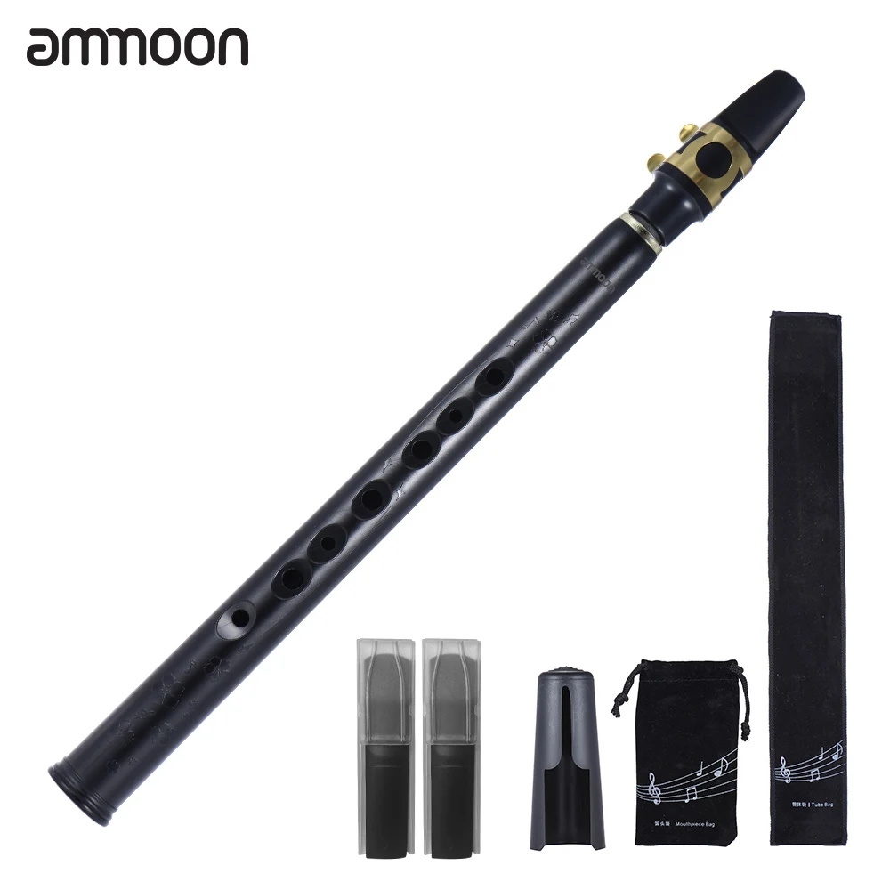 Карманный мини саксофон ammoon из АБС пластика с альтовыми мундштуками 2 шт. геркон