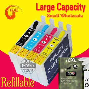 

For EPSON XP-102 XP-202 XP-205 XP 102 XP 202 XP 205 Printer Ink Cartridge Refillable ink cartridge T1811 18 Ink cartridge