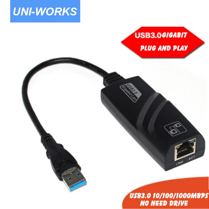 USB3.0 ADAPTOR 10/100/1000MBPS USB3.0 GIGABIT LAN CARD PLUG
