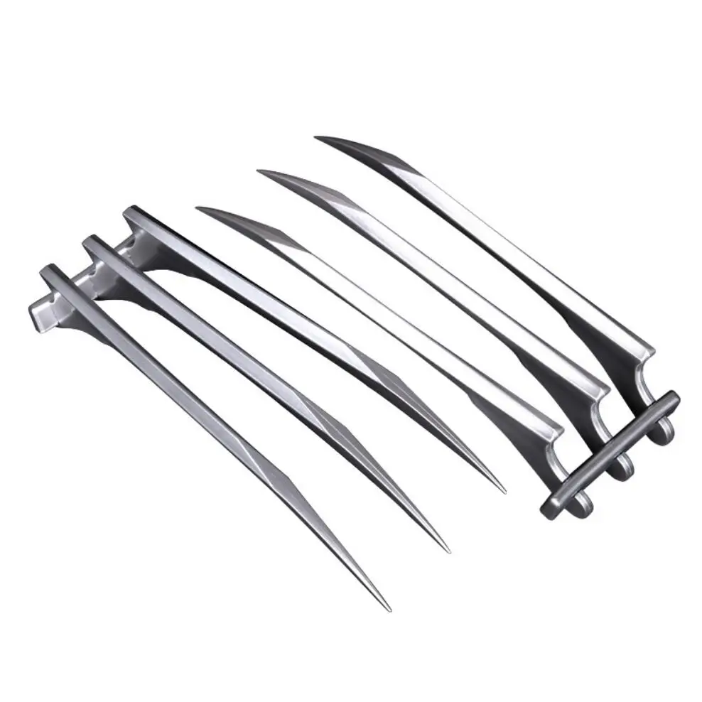 2 pcs / set 1: 1 Cosplay X-Men Logan Wolverines Claw Weapon Weapon Anime Game Role Play Halloween Cos Security Gift PU 25 cm