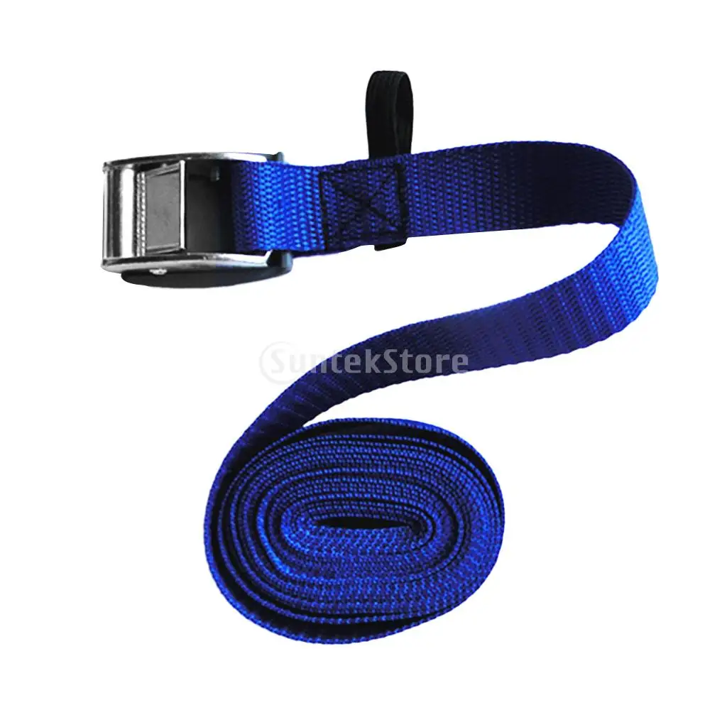

Kayak Tie Down Strap Lashing Belt Webbing with Metal Cam Buckle for Surfboard/SUP/Boat/Truck/Roof Rack/Luggage Bag/Cargo/Trailer