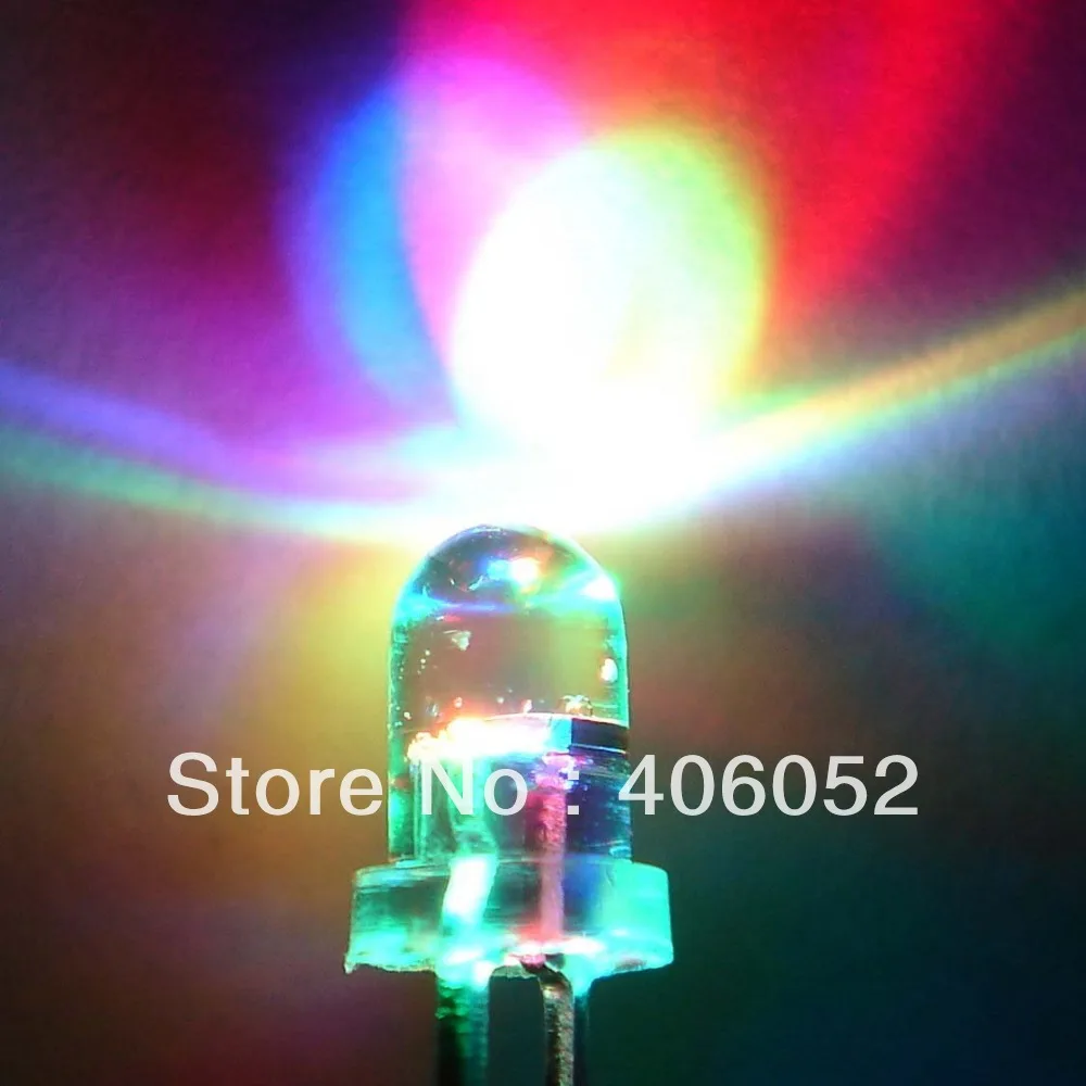 1000pcs lot transparent round hat 5mm led flash light multicolor diode automatic flashing 0 07w 3 2 3 4v