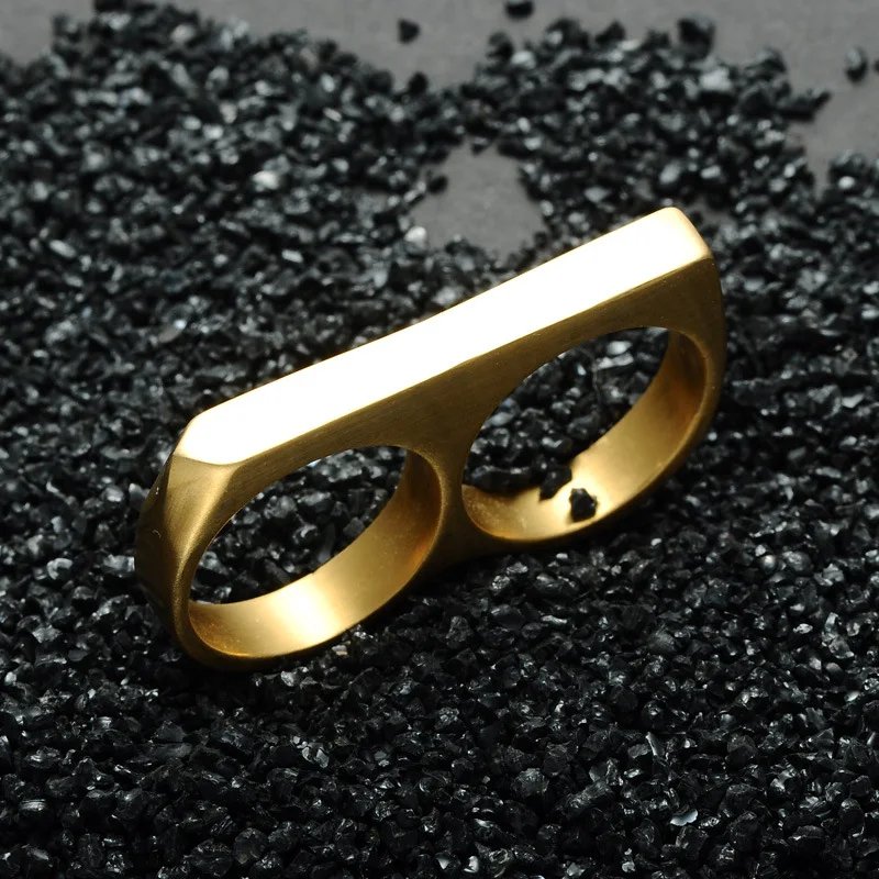 2020 Titanium Stainless Steel Brass Knuckle Models Charm Rings